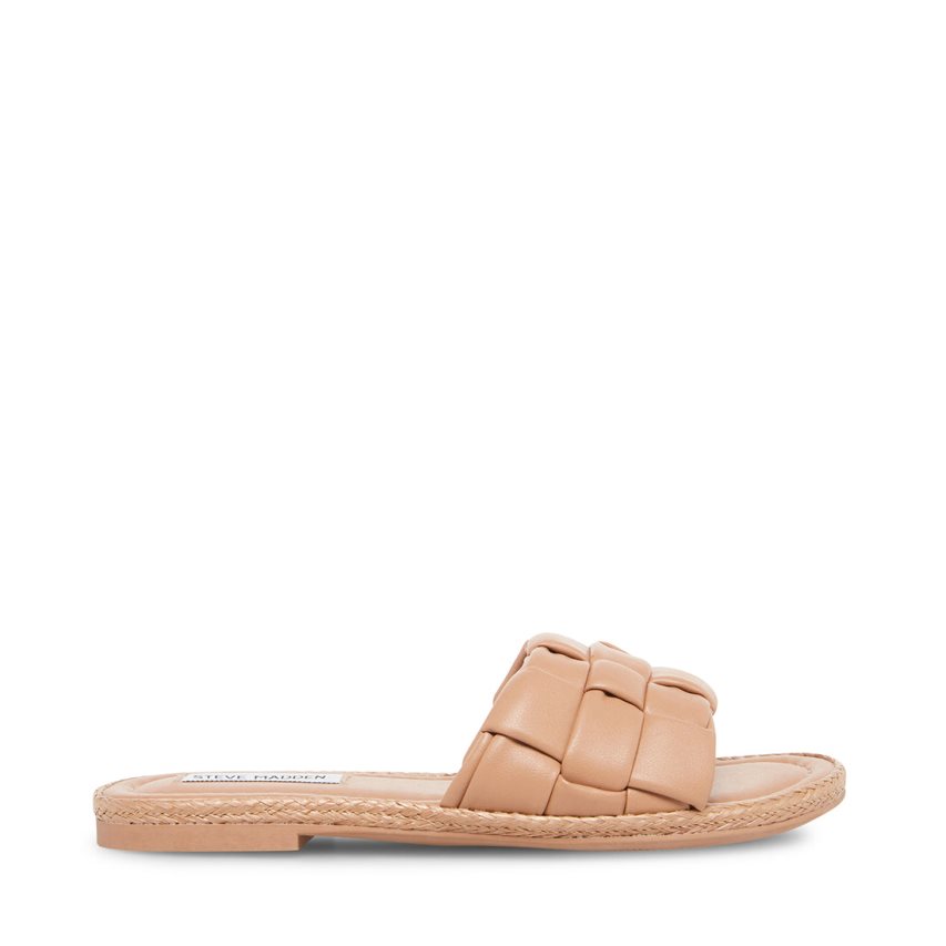 Sandalias de Diapositivas Steve Madden Brina Mujer Beige | ES FBS382